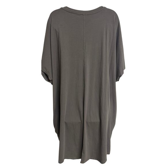 Tanoa Women Plus Tunic Dress 4XL 4X Gray Taupe Dolman Sleeve Tropical Samoan EUC - Picture 6 of 9